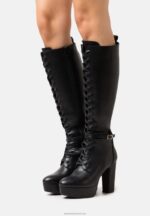 Z62T2223 Women Anna Field Lace-Up Boots Black