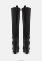 Z62T2223 Women Anna Field Lace-Up Boots Black - Image 4