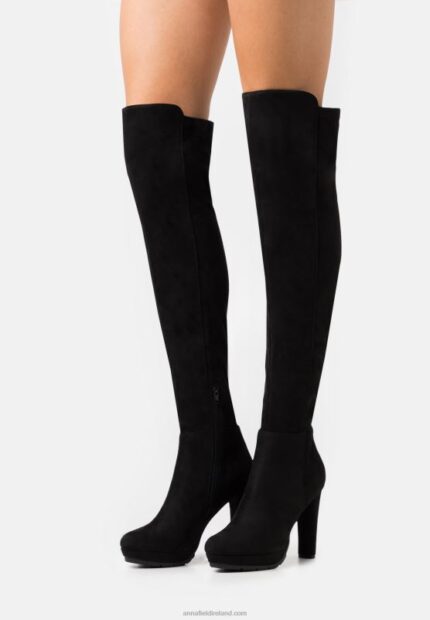 Z62T2227 Women Anna Field Over-The-Knee Boots Black