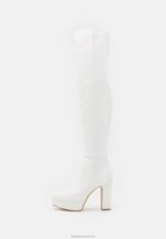Z62T2233 Women Anna Field Over-The-Knee Boots White - Image 2