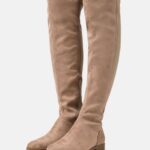 Z62T2237 Women Anna Field Over-The-Knee Boots Beige