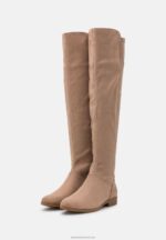 Z62T2237 Women Anna Field Over-The-Knee Boots Beige - Image 3