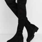 Z62T2244 Women Anna Field Over-The-Knee Boots Black