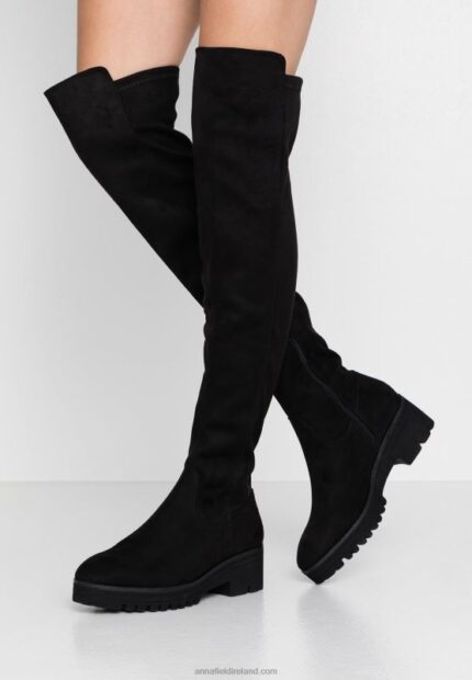 Z62T2244 Women Anna Field Over-The-Knee Boots Black