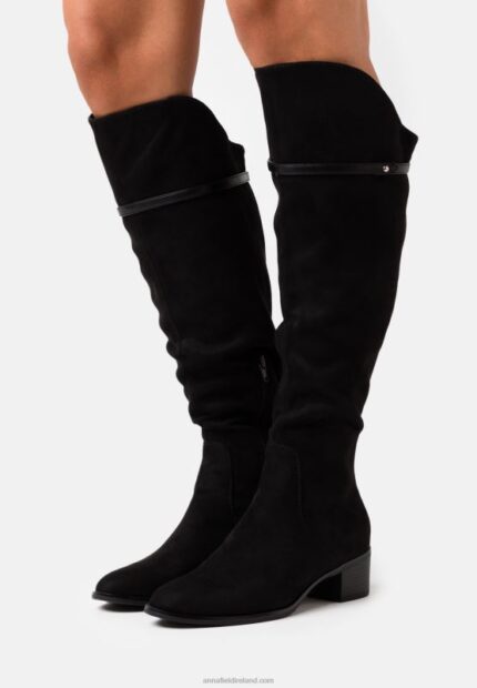 Z62T2245 Women Anna Field Over-The-Knee Boots Black