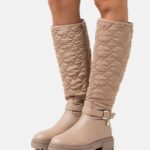 Z62T2248 Women Anna Field Platform Boots Beige