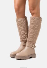 Z62T2248 Women Anna Field Platform Boots Beige
