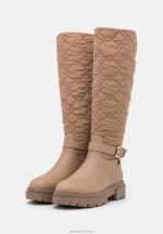 Z62T2248 Women Anna Field Platform Boots Beige - Image 3