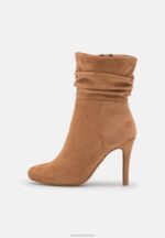 Z62T2256 Women Anna Field High Heeled Ankle Boots Cognac - Image 2