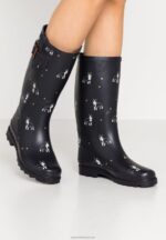 Z62T2265 Women Anna Field Wellies Dark Blue