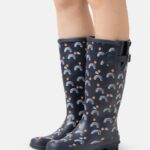 Z62T2268 Women Anna Field Wellies Dark Blue