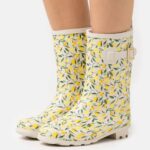Z62T2269 Women Anna Field Wellies Yellow/Beige