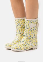 Z62T2269 Women Anna Field Wellies Yellow/Beige