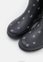 Z62T2270 Women Anna Field Wellies Dark Blue - Image 6