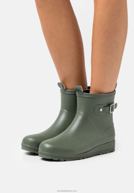 Z62T2272 Women Anna Field Wellies Dark Green
