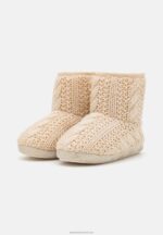 Z62T2277 Women Anna Field Gold-Metallic Thread Slippers Gold-Coloured - Image 3