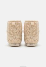 Z62T2277 Women Anna Field Gold-Metallic Thread Slippers Gold-Coloured - Image 4
