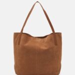 Z62T2293 Women Anna Field Leather Handbag Cognac