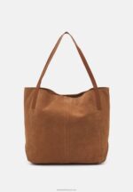 Z62T2293 Women Anna Field Leather Handbag Cognac