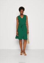 Z62T22 Women Anna Field Day Dress Green - Image 2