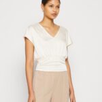 Z62T237 Women Anna Field Print T-Shirt Light Pink