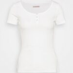 Z62T238 Women Anna Field Basic T-Shirt White