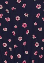Z62T23 Women Anna Field V-Neck Sleeve Dress Day Dress Dark Blue/Pink - Image 3