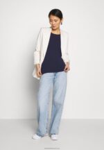 Z62T242 Women Anna Field Basic T-Shirt Maritime Blue - Image 2