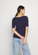 Z62T242 Women Anna Field Basic T-Shirt Maritime Blue - Image 3