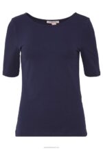 Z62T242 Women Anna Field Basic T-Shirt Maritime Blue - Image 4