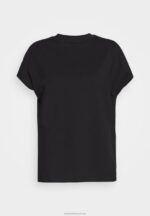 Z62T244 Women Anna Field Basic T-Shirt Black - Image 4