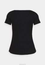 Z62T248 Women Anna Field Basic T-Shirt Black - Image 2