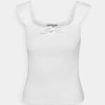 Z62T258 Women Anna Field Print T-Shirt White