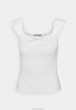 Z62T258 Women Anna Field Print T-Shirt White