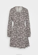 Z62T25 Women Anna Field Day Dress Black/White - Image 5