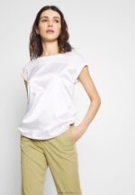 Z62T260 Women Anna Field Print T-Shirt Off-White