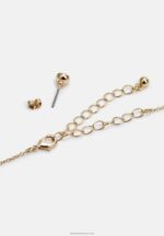 Z62T2655 Women Anna Field Set Earrings Gold-Coloured - Image 2