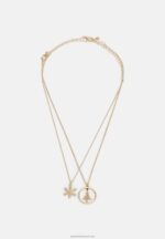 Z62T2658 Women Anna Field 4 Pack Necklace Gold-Coloured - Image 2