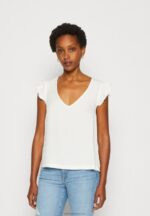 Z62T265 Women Anna Field Print T-Shirt White