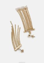 Z62T2660 Women Anna Field 2 Pack Earrings Gold-Coloured - Image 2