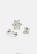 Z62T2662 Women Anna Field 5 Pack Earrings Silver-Coloured - Image 3