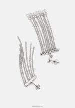 Z62T2663 Women Anna Field 2 Pack Earrings Silver-Coloured - Image 2