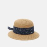 Z62T2721 Women Anna Field Hat Tan/Dark Blue