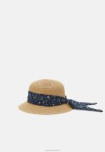Z62T2721 Women Anna Field Hat Tan/Dark Blue - Image 3