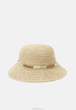 Z62T2722 Women Anna Field Hat Tan/Green - Image 2