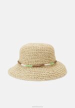 Z62T2722 Women Anna Field Hat Tan/Green