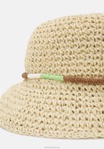 Z62T2722 Women Anna Field Hat Tan/Green - Image 3