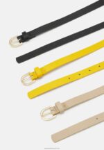 Z62T2729 Women Anna Field 3 Pack Belt Black/Yellow/Taupe - Image 2