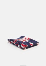 Z62T2825 Women Anna Field Scarf Blue/Red - Image 2