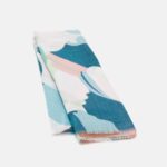 Z62T2828 Women Anna Field Scarf Green/Beige